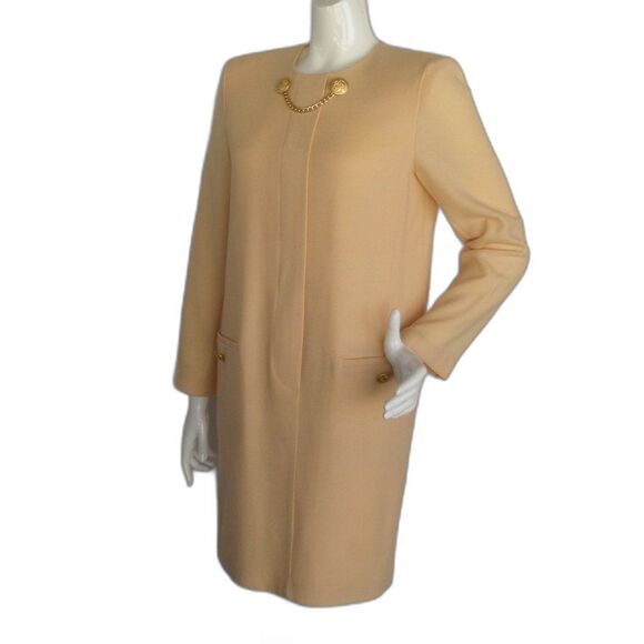 DÉPÈCHE MODE Dress, XL, Creamy Yellow, Chain Hardware, Long sleeves, Back Zipper - Picture 3 of 11